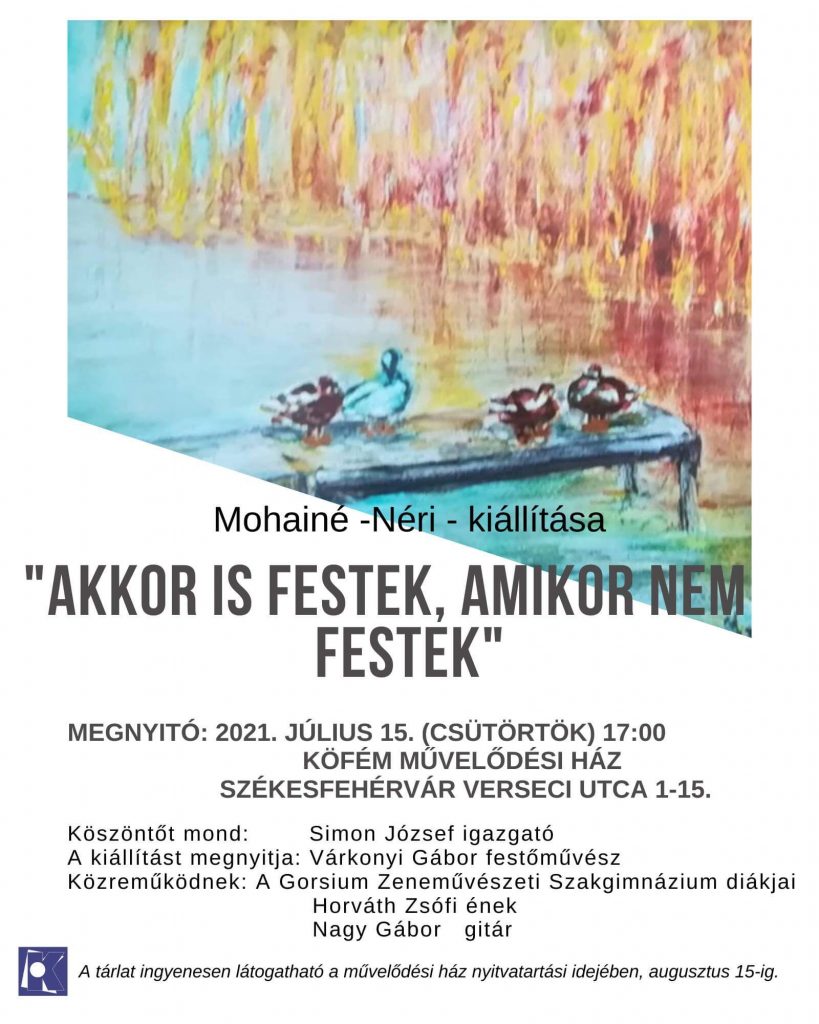 AKKOR IS FESTEK, AMIKOR NEM FESTEK