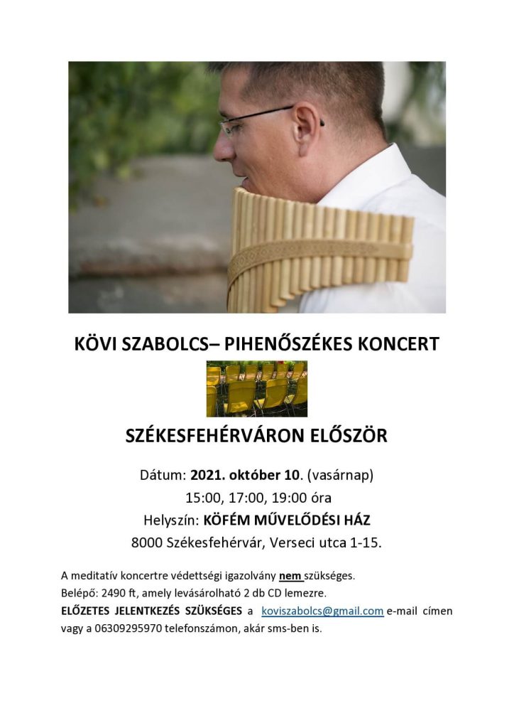 Kövi Szabolcs fekvőágyas koncert