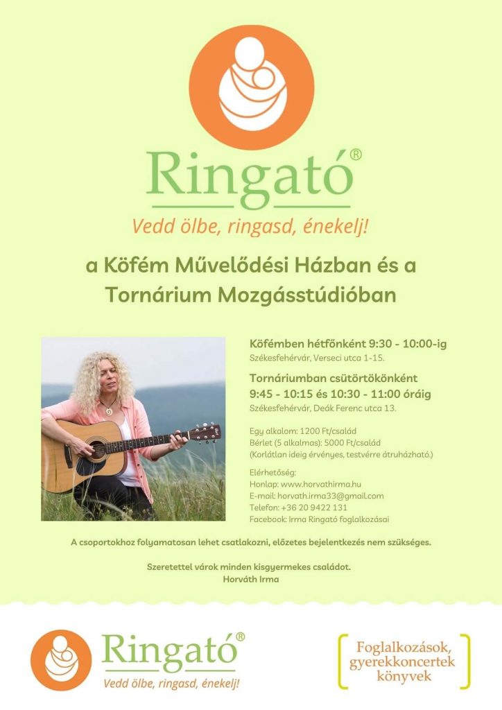 Ringató Horváth Irma zenés foglalkozása